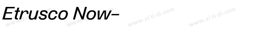 Etrusco Now字体转换